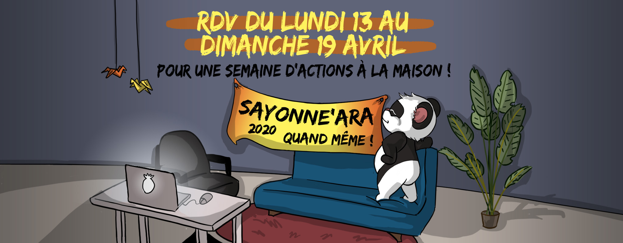 image de fond corona pandaFB