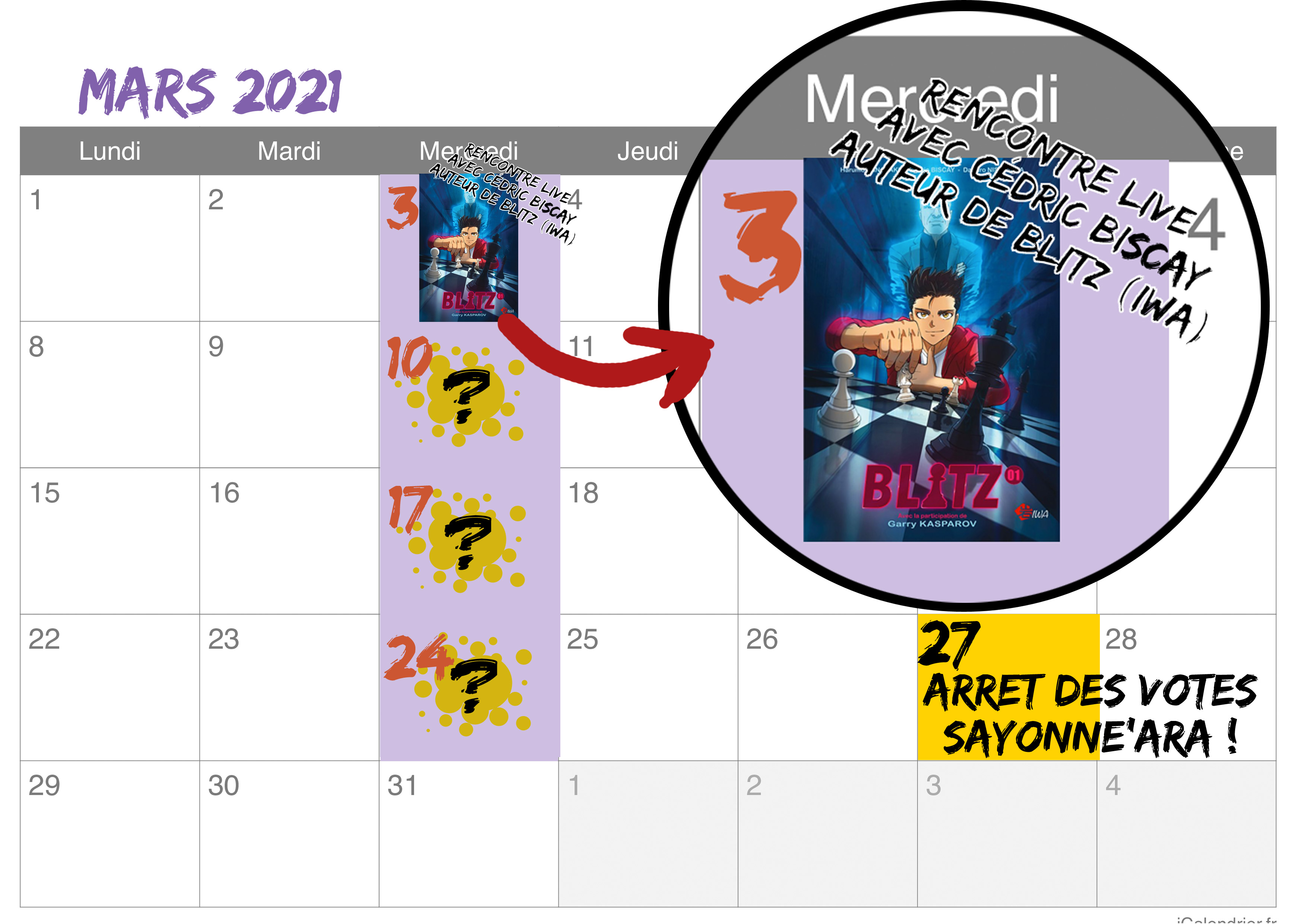 calendrier mars 2021 1